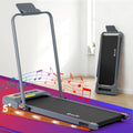Everfit Electric Treadmill Walking Pad 380mm Incline Grey
