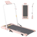 Everfit 2 in 1 Treadmill Electric Walking Pad Under Desk Home Gym Fitness 400mm Pink