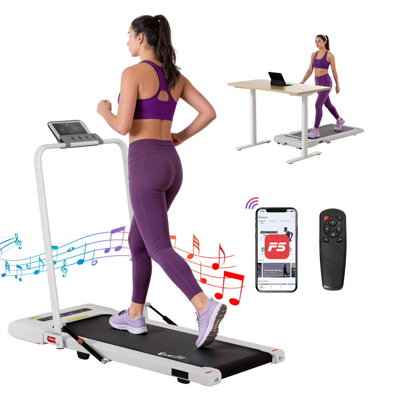 Everfit Electric Treadmill Walking Pad Under Desk 400mm White