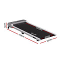 Everfit 3 in 1 Walking Pad Treadmill 12% Incline Under Desk Treadmills for Home Gym With 40cm Wide Belt Sliver