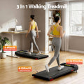 Everfit Electric Treadmill Walking Pad Incline Under Desk Home Gym Black
