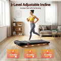 Everfit Electric Treadmill Walking Pad Incline Under Desk Home Gym Black