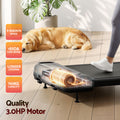 Everfit Electric Treadmill Walking Pad Incline Under Desk Home Gym Black