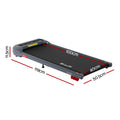 Everfit Electric Treadmill Incline Walking Pad Under Desk Grey