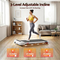Everfit Electric Treadmill Walking Pad Incline Under Desk White