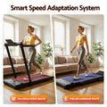 Everfit 3 in 1 Walking Pad Treadmill With Led Lights Foldable Under Desk Treadmills for Home Gym 40cm Wide Belt Black