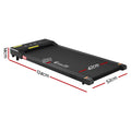 Everfit 2 in 1 Treadmill Electric Walking Pad Under Desk Home Gym Fitness 400mm Black