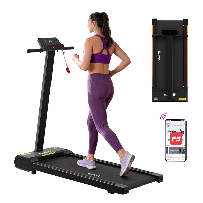 Everfit Walking Pad Treadmill 2in1 Foldable 40cm Belt 12 Programs App
