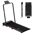 Everfit 3 in 1 Walking Pad Treadmill 12% Incline Foldable Under Desk Treadmills for Home Gym With 40cm Wide Belt Black