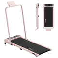 Everfit 3 in 1 Walking Pad Treadmill 12% Incline Foldable Under Desk Treadmills for Home Gym With 40cm Wide Belt Pink