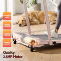 Everfit 3 in 1 Walking Pad Treadmill 12% Incline Foldable Under Desk Treadmills for Home Gym With 40cm Wide Belt Pink