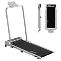 Everfit 3 in 1 Walking Pad Treadmill 12% Incline Foldable Under Desk Treadmills for Home Gym With 40cm Wide Belt Silver