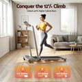 Everfit 3 in 1 Walking Pad Treadmill 12% Incline Foldable Under Desk Treadmills for Home Gym With 40cm Wide Belt Silver