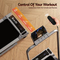 Everfit 3 in 1 Walking Pad Treadmill 12% Incline Foldable Under Desk Treadmills for Home Gym With 40cm Wide Belt Silver