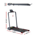 Everfit 3 in 1 Treadmill Electric Walking Pad with Incline Foldable for Home Gym Grey