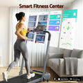 Everfit Electric Treadmill Walking Pad Incline Foldable Grey