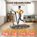 Everfit Electric Treadmill Walking Pad Incline Foldable Grey