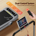 Everfit Electric Treadmill Walking Pad Incline Foldable Grey