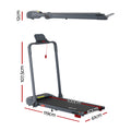 Everfit Electric Treadmill Walking Pad Incline Foldable Grey
