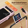 Everfit Electric Treadmill Foldable Incline Walking Pad Pink Home