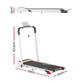 Everfit Electric Treadmill Incline Foldable Walking Pad Home Gym White