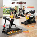Everfit Electric Treadmill Home Gym 450mm Sit Up Bar Exercise Machine