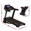 Everfit Electric Treadmill Auto Incline 490mm Home Gym Fitness Machine