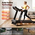 Everfit Electric Treadmill Auto Incline 490mm Home Gym Fitness Machine
