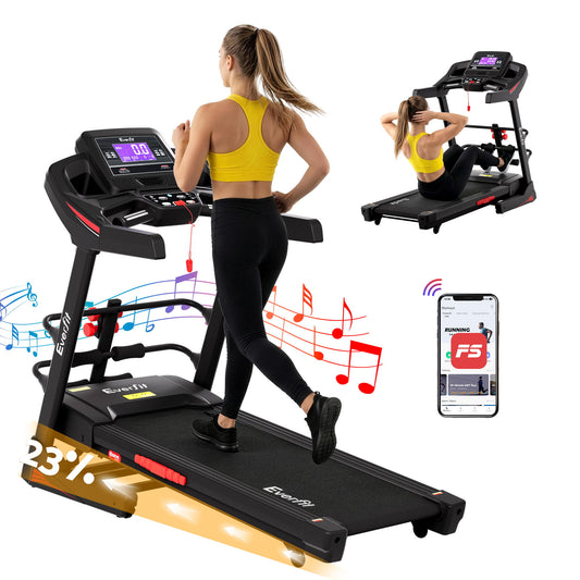 Everfit Treadmill Electric Home Gym Fitness Exercise Machine w/ Sit Up Bar 480mm