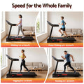 Everfit Electric Treadmill Auto Incline 520mm Home Gym Fitness Machine