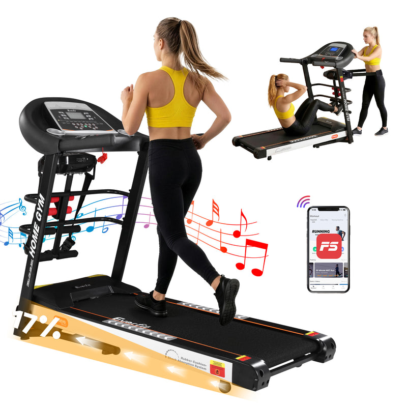 Everfit Electric Treadmill 450mm Massager Home Fitness Exercise Machine