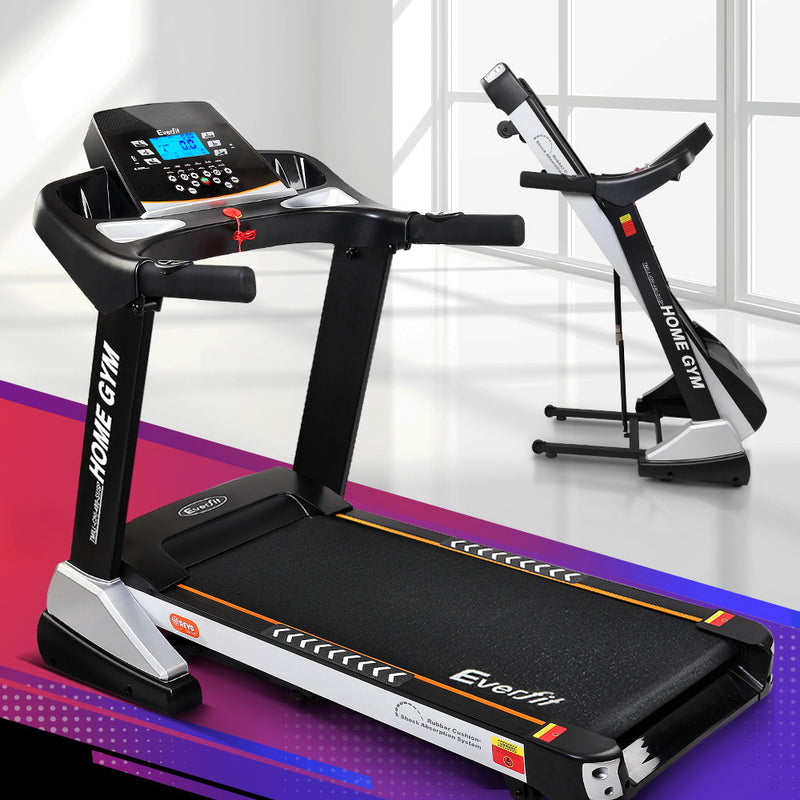 Everfit Electric Treadmill Auto Incline 480mm Home Gym Fitness