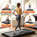 Everfit 4in1 Vibration Walking Pad Treadmill Under Desk 380mm Black
