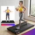 Everfit 4in1 Vibration Walking Pad Treadmill Under Desk 380mm Black