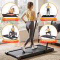 Everfit Walking Pad Treadmill 4in1 Vibration Under Desk 380mm Black