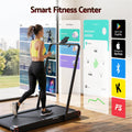 Everfit Walking Pad Treadmill 4in1 Vibration Under Desk 380mm Black