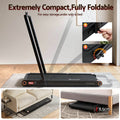 Everfit Walking Pad Treadmill 4in1 Vibration Under Desk 380mm Black