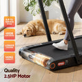 Everfit Walking Pad Treadmill 4in1 Vibration Under Desk 380mm Black