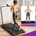 Everfit Walking Pad Treadmill 4in1 Vibration Under Desk 380mm Black