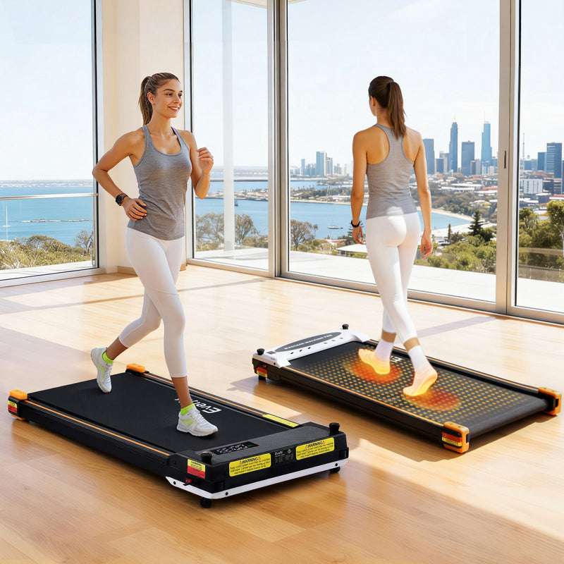 Everfit Walking Pad Treadmill 380mm Massage Black