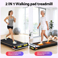 Everfit Walking Pad Treadmill 380mm Massage Black
