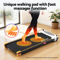 Everfit Walking Pad Treadmill 380mm Massage Black