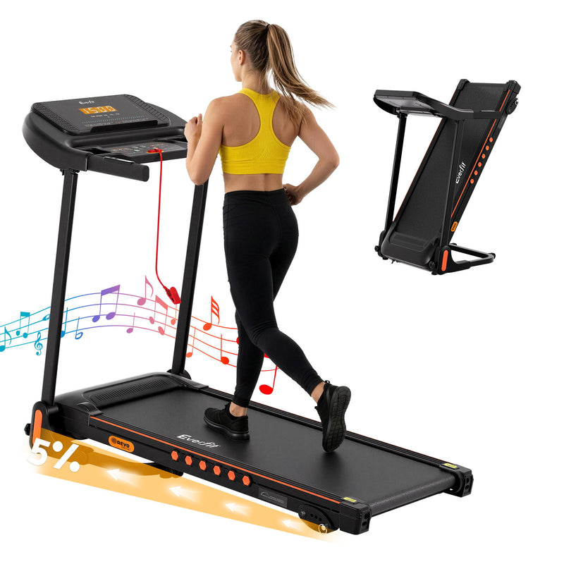 Everfit Electric Treadmill 390mm Incline Home Gym Fitness Equipment