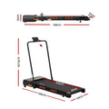 Everfit Electric Treadmill Auto Incline Foldable Home Gym Black