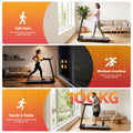 Everfit Electric Treadmill Foldable Incline Walking Pad Home Gym Black