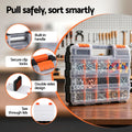 Giantz Tool Box Organizer 34 Compartment Small Parts Storage
