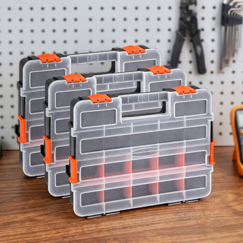 Giantz 3 Pack Tool Box Organizer Hardware Storage Small Parts