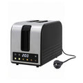 Devanti 2-Slice Toaster, LED Display 3.5cm Wide Slots 6 Browning Levels