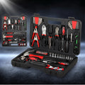 Giantz 70pc Tool Kit Set Hard Case Black Household Repair Box