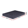 Giselle 3-Zone Pillowtop Mattress Topper QUEEN 1000GSM Washable
